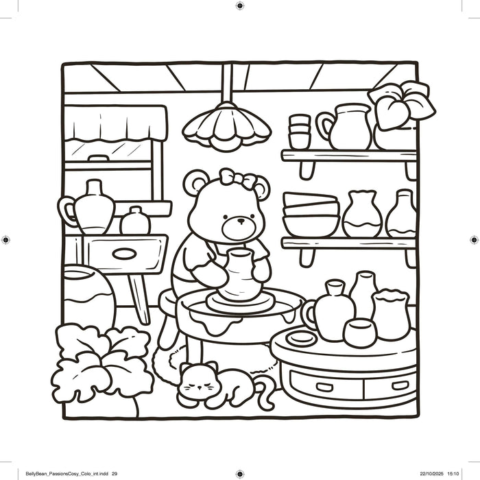 Cozy Crafty Coloring Book