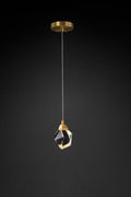 1heads : Dia 10cm x H 14cm / ∅ 3.94″ x H 5.5″ / Brass and Clear