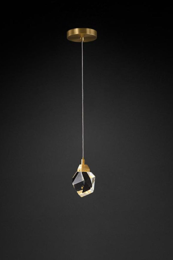 1heads : Dia 10cm x H 14cm / ∅ 3.94″ x H 5.5″ / Brass and Clear