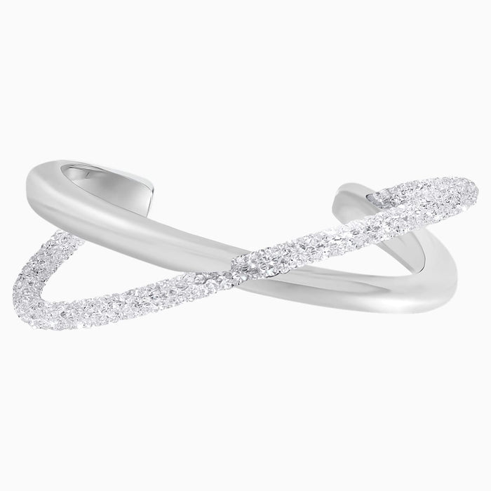 CRYSTALDUST:CUFF CROSS CRY MOL/STS S