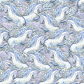 Curtain Valance - World of Wonder Unicorn Lilac Cotton
