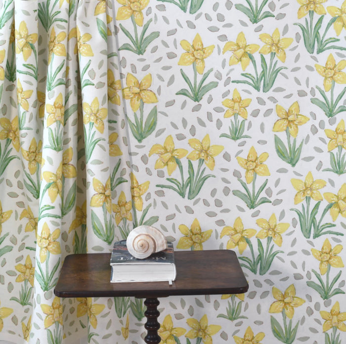 Daffodils for Jennings in White Wallpaper