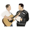 David and Patrick Schitt's Creek Sticker