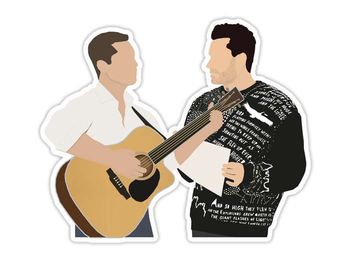 David and Patrick Schitt's Creek Sticker