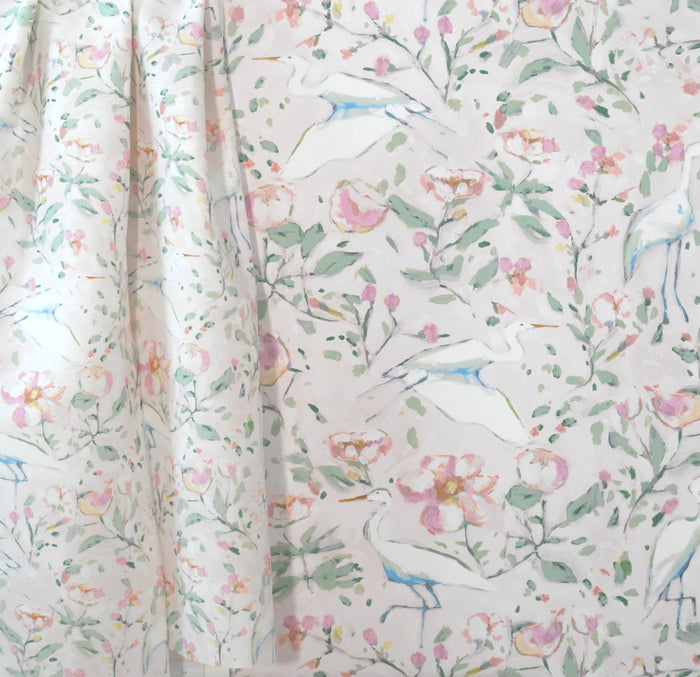 Egrets for Hadley in Blush Wallpaper
