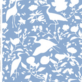 Egrets for Hadley in White & Cornflower Wallpaper