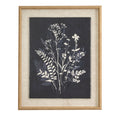 Flora & Fauna Collection Grove On Linen In Beaded Frame