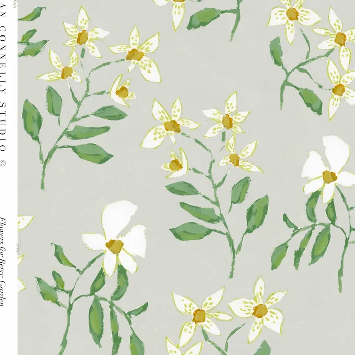 Flowers for Betsy in Garden- Fabric
