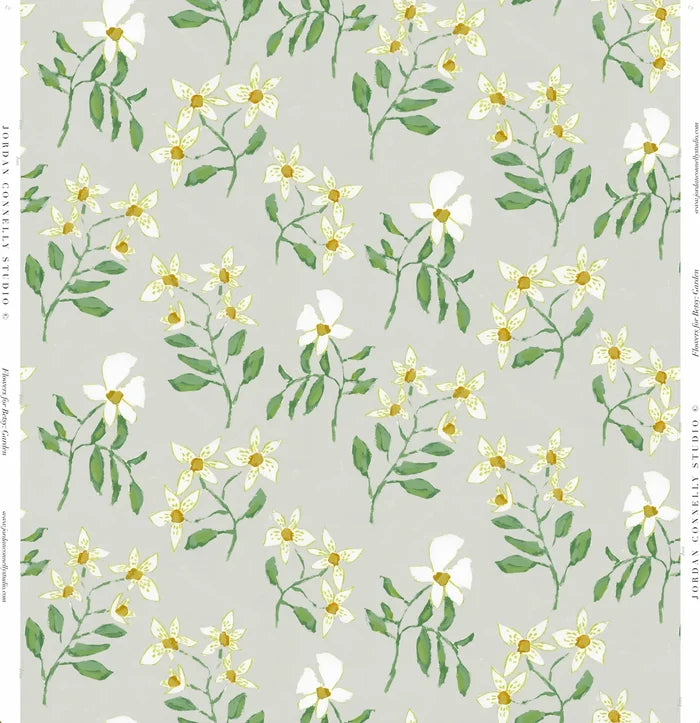 Flowers for Betsy in Garden- Fabric