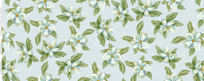 Flowers for Lucie in Wave- Fabric