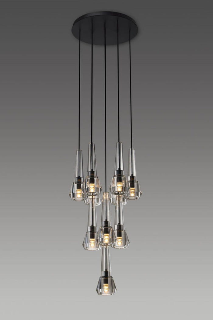 10heads Size: Dia 50cm x H 33cm / ∅ 19″ x H 12.9″ / Smoky gray