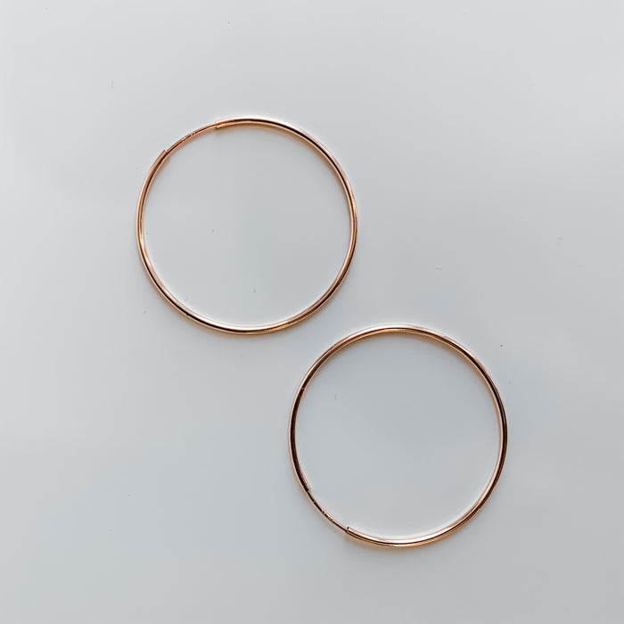 Forever Hoops Medium Rose Gold Fill