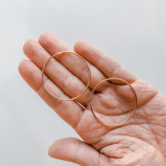Forever Hoops Medium Rose Gold Fill