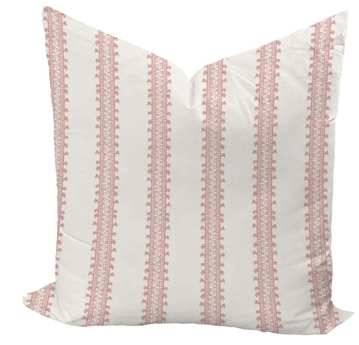 Forged Vine in Rose Custom Pillow