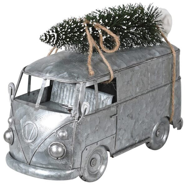 Galvanized Campervan With Tree