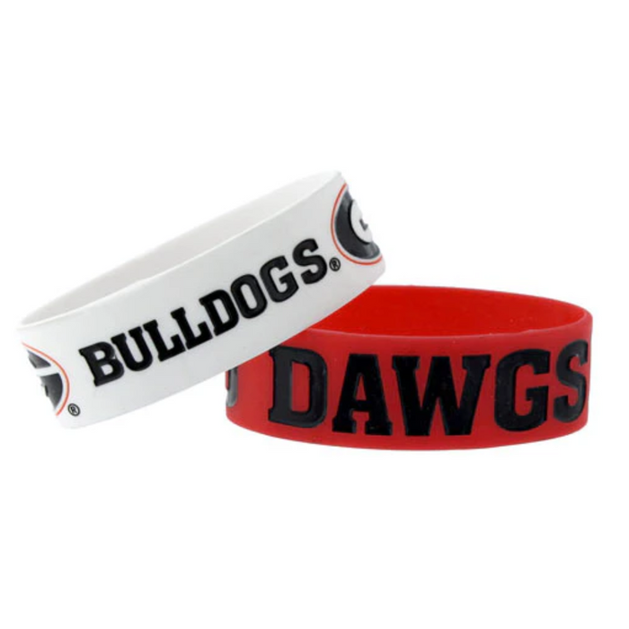 Georgia Bulldogs Silicon Bracelets (2 PACK)