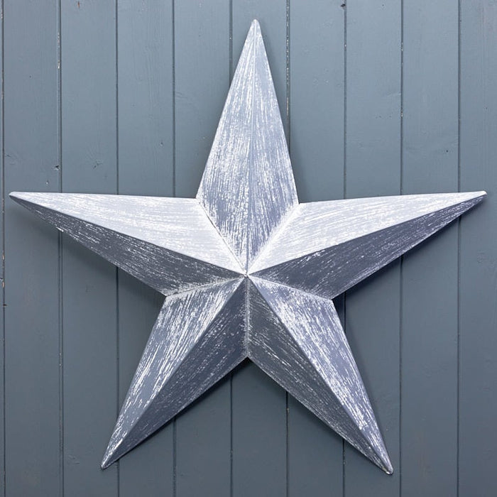 Grey Metal Star - 2 Sizes