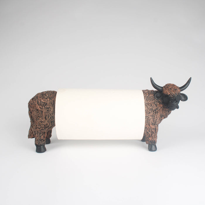 Highland Cow Toilet Roll Holder | Rustic Kitchen Decor