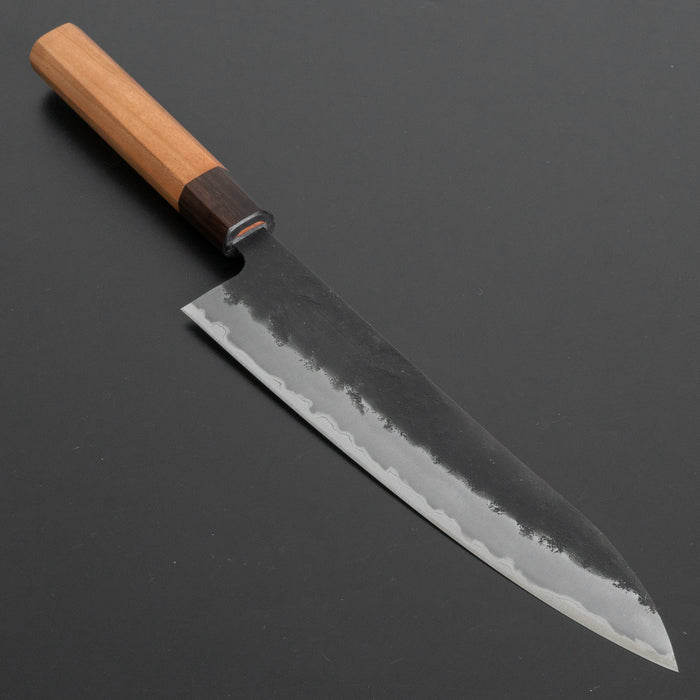 Hitohira Futana SB Kuro Nashiji Gyuto 210mm Cherry Wood Handle - HITOHIRA