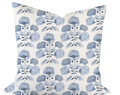 Hydrangea Bloom in Blue Custom Pillow