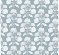 Hydrangea Bloom in Salt on Blue- Fabric