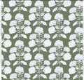 Hydrangea Bloom in Salt on Olive Wallpaper