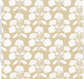 Hydrangea Bloom in Salt on Tan Wallpaper