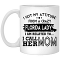 I Got My Attitude From A Crazy Florida Lazy Mug - Mug Teezalo