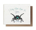 I Only Have Eyes for You Spider | Plantable Herb Seed Card