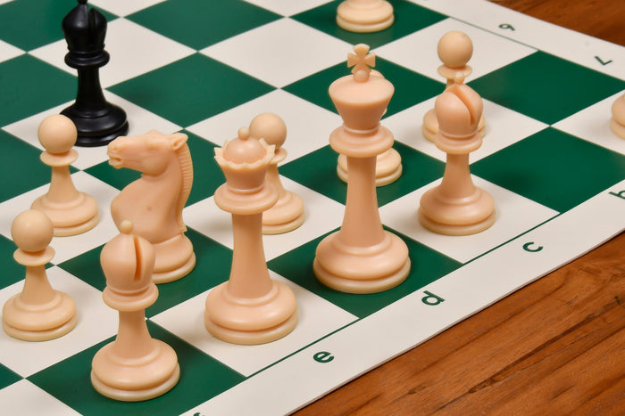 International Series Unweighted Tournament Plastic Chess Set 3.8" King