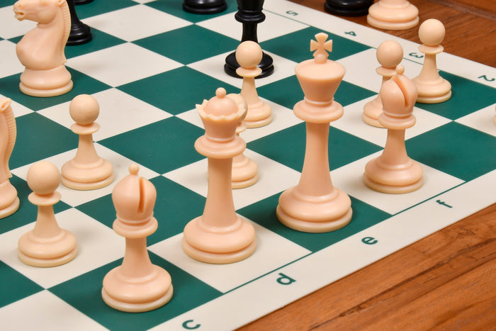 International Series Unweighted Tournament Plastic Chess Set 3.8" King