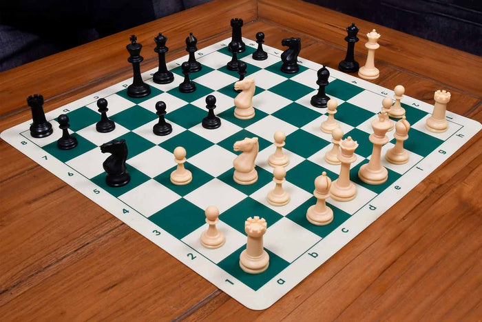International Series Unweighted Tournament Plastic Chess Set 3.8" King