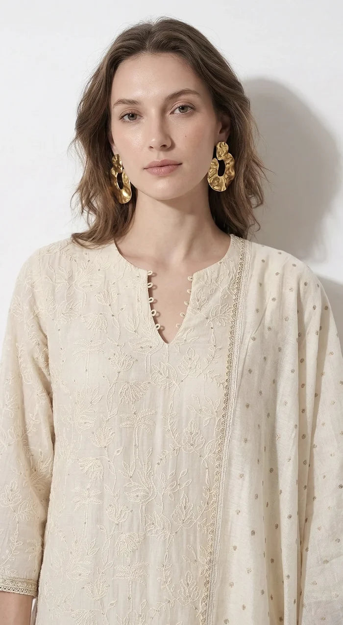 Ivory Kurta Set