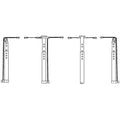 JayPro 3 Volleyball System Tri-Court Adapter