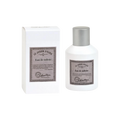 A white cylindrical bottle of Le Jardin d'Elise Eau de Toilette with a silver cap stands next to its white rectangular box packaging, both featuring a vintage-style gray label.