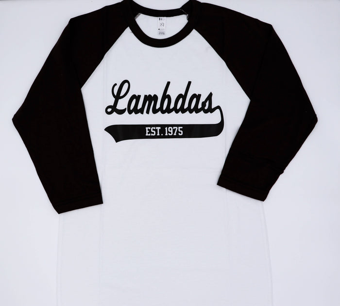 Lambda Theta Phi Vinyl Baseball Tee- Discontinued