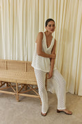 Lana Pants - White Knit