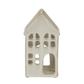 Large White Ceramic House Tea Light Holder