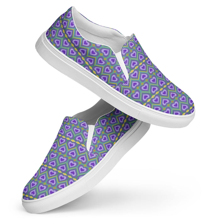 Lavender Love Round Toe Slip On | Queer Art