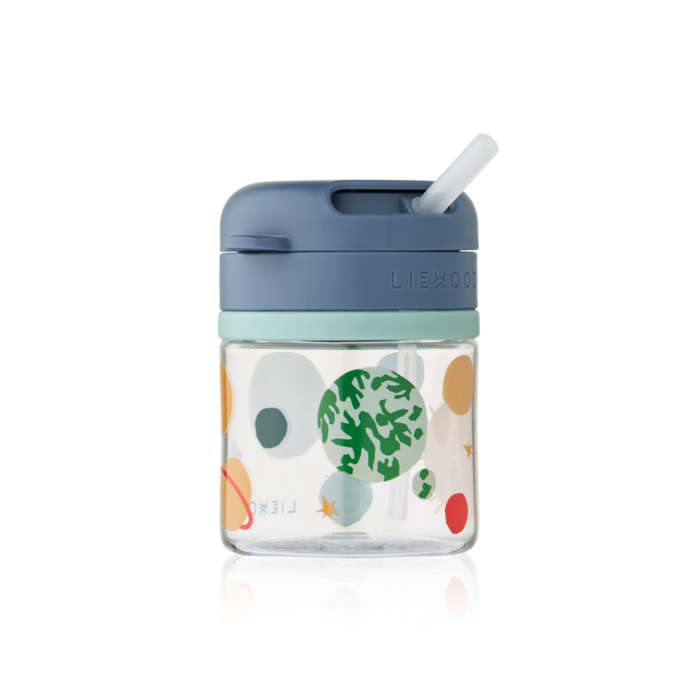 Liewood - Pavia Tritan Straw Cup - Universe / Classic Navy - Mabel & Fox