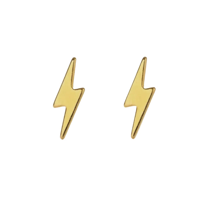 Lightning Bolt Stud Earrings