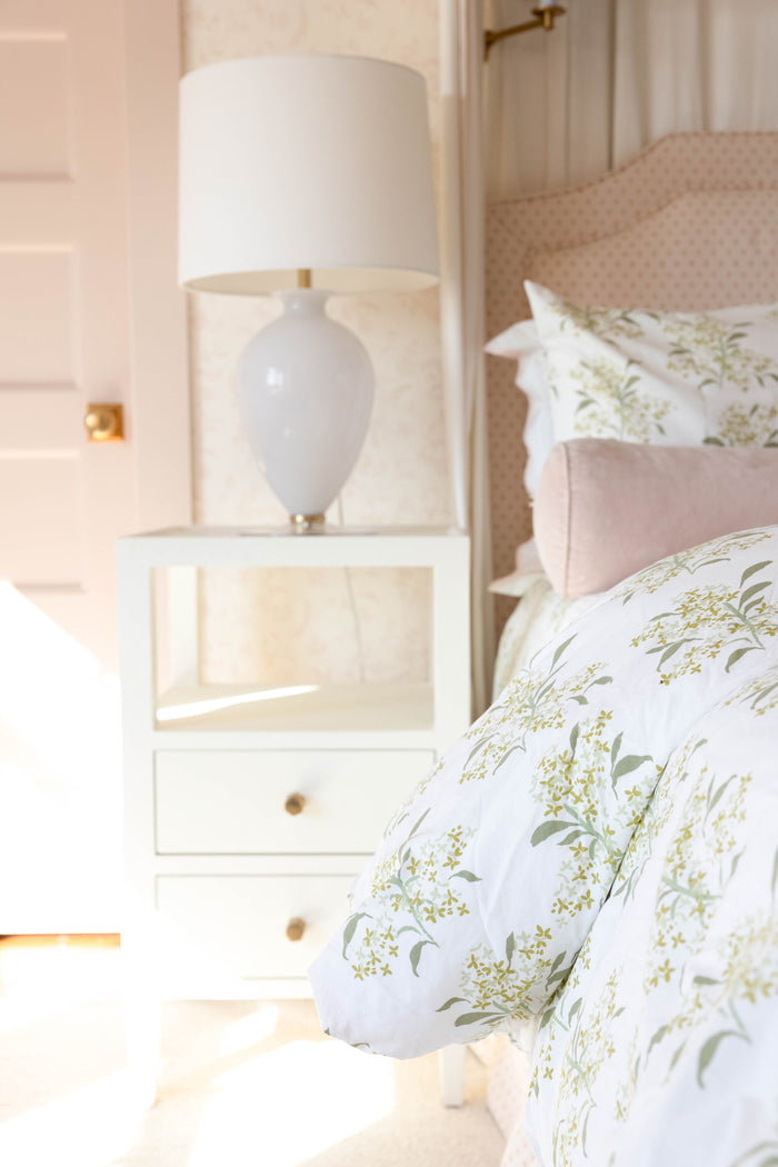 Lilac in Green Flat Sheet
