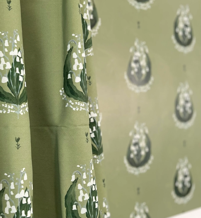 Lily of the Valley in Green Wallpaper