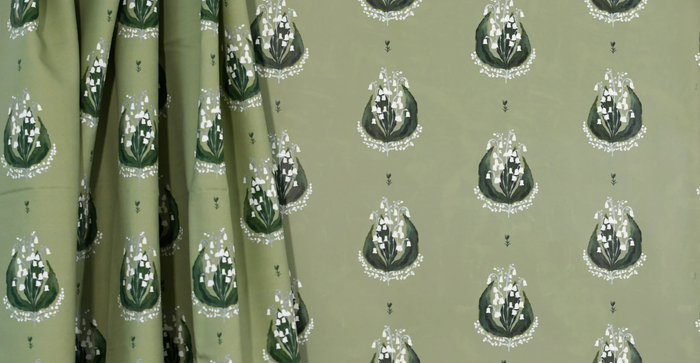 Lily of the Valley in Green Wallpaper