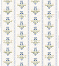 Lotus Garden in Blue Wallpaper
