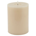 Luxe Collection Melt Effect 6x8 Taupe LED Wax Candle