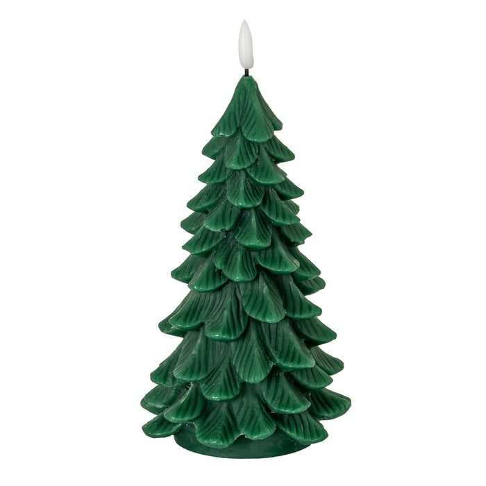 Luxe Collection Natural Glow Green Large Tree LED Wax Candle