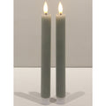 Luxe Collection Natural Glow Sage  Ribbed Taper Candles