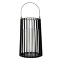 Lynk Large Lantern With Handle And Glass Candle Holder