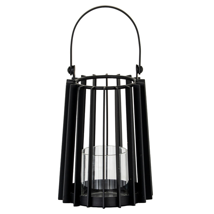 Lynk Small Lantern With Handle And Glass Candle Holder